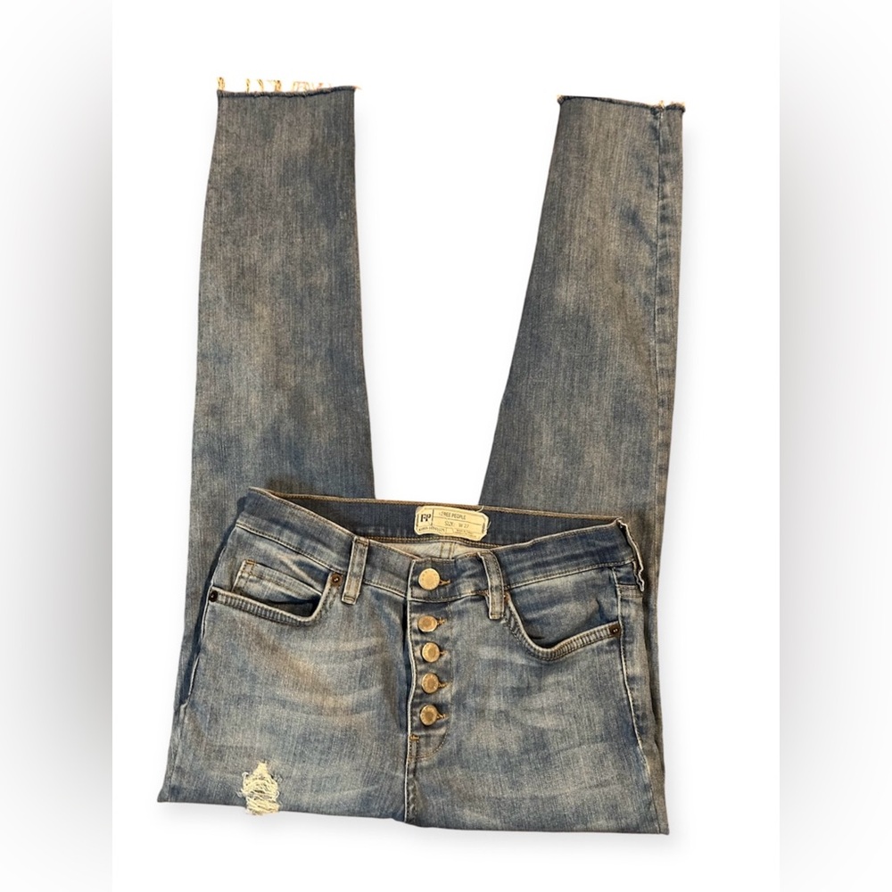 FREE PEOPLE Regan Crop Skinny Jeans